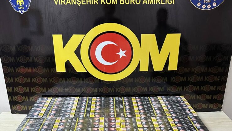 Viranşehir’de yüzlerce paket kaçak sigara ele geçirildi