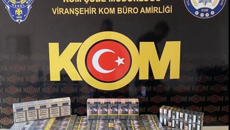 Viranşehir’de gümrük kaçağı sigara operasyonu!