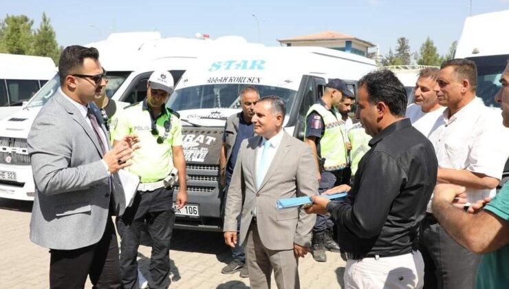 Viranşehir Kaymakamı Kemal Ülkü, Öğrenci Servislerini Denetledi